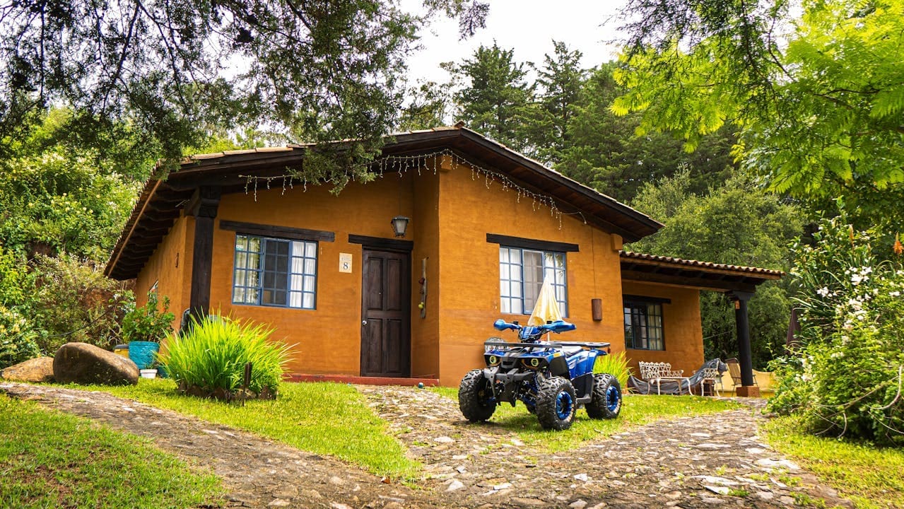 ATV parked outside a home representing homeowners insurance coverage for ATV theft in Little Rock, Arkansas.